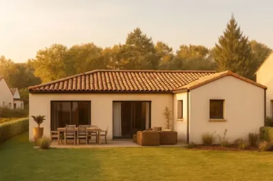 Image du modèle de maison DELABRE - Façade arrière rectifiée