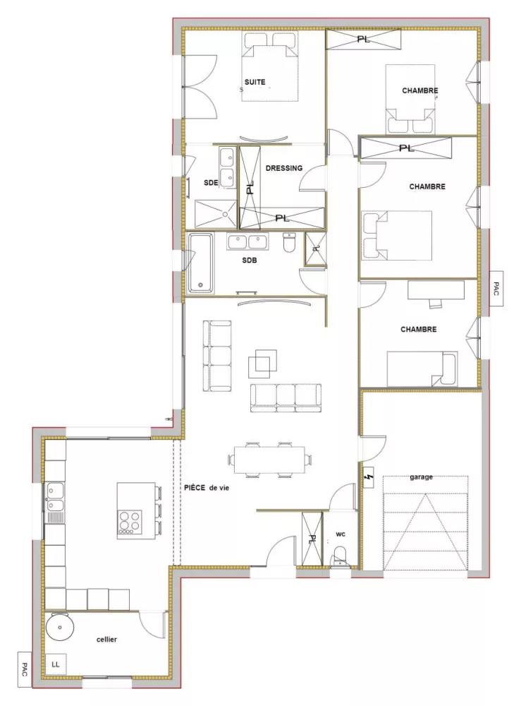 Image du modèle de maison AMARYLLIS PLAN RDC