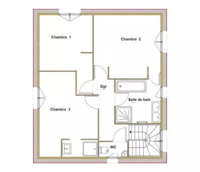 Image du modèle de maison MAGNOLIA PLAN ETAGE