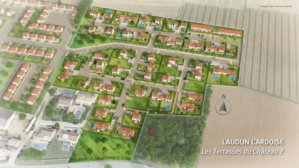 Image du terrain Terrain à bâtir de 275 m² à LAUDUN-L'ARDOISE (30)