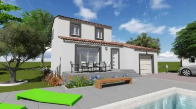 Image du modèle de maison ELCHE Gamme BIOXIA 1 visuel avant  1