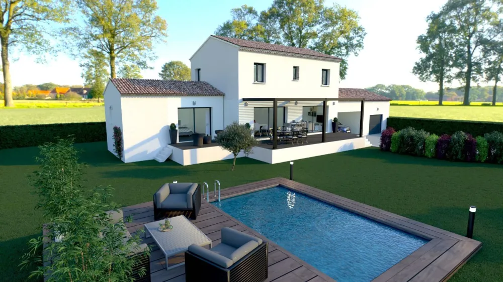 Image du modèle de maison MAISON ETAGE 100 M² + GARAGE NON CHIFFRE