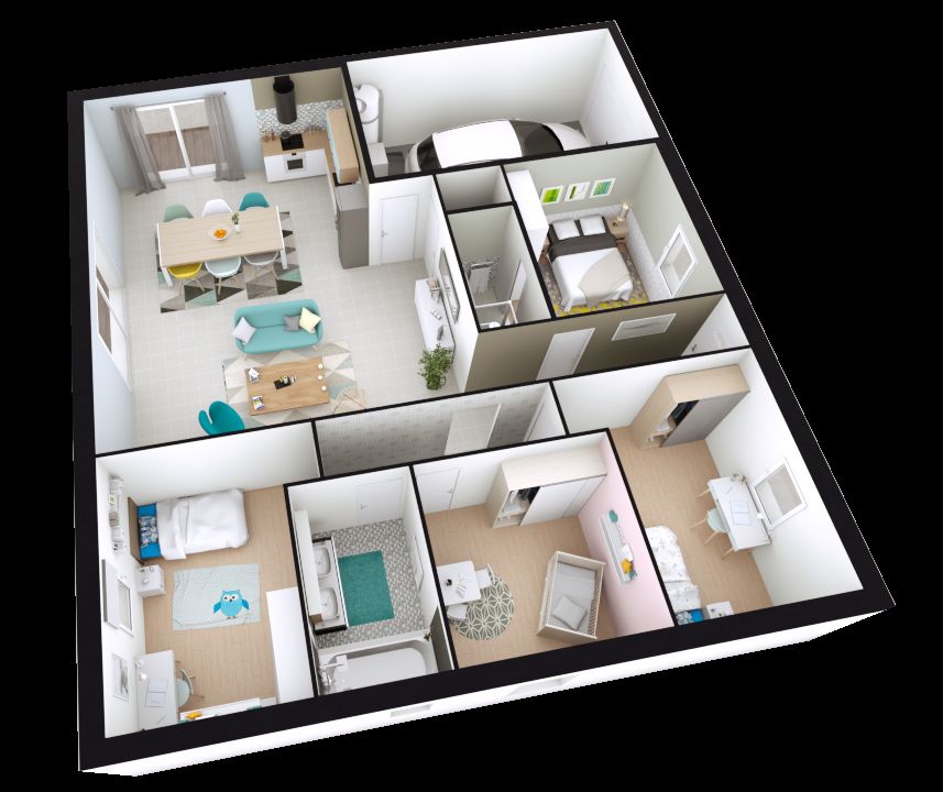 Image du modèle de maison CAMELIA_4CH+ AG AXO