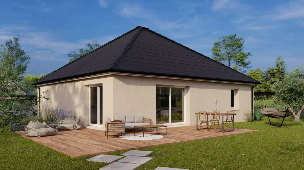 Image du modèle de maison Maison_CAMELIA-4CH+-AG-JARDIN Blanc