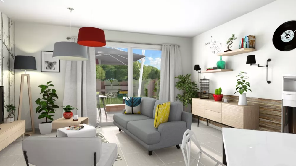 Image du modèle de maison CORALIA_4CH AG VUE INTR SEJOUR