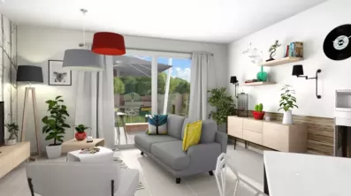 Image du modèle de maison CORALIA_4CH AG VUE INTR SEJOUR