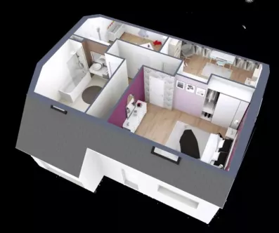 Image du modèle de maison CORALIA_4CH_AG AXO R+1
