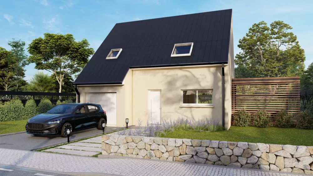 Image du modèle de maison Maison_CORALIA_4CH AG RUE - BLANC