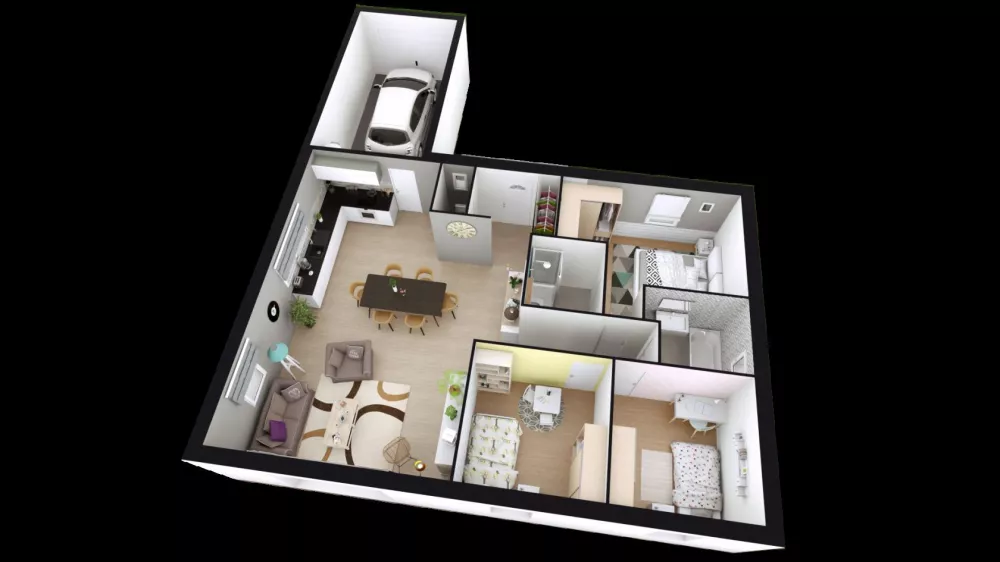 Image du modèle de maison LILIA_3CH+ AG AXO