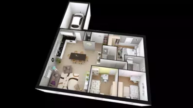 Image du modèle de maison LILIA_3CH+ AG AXO