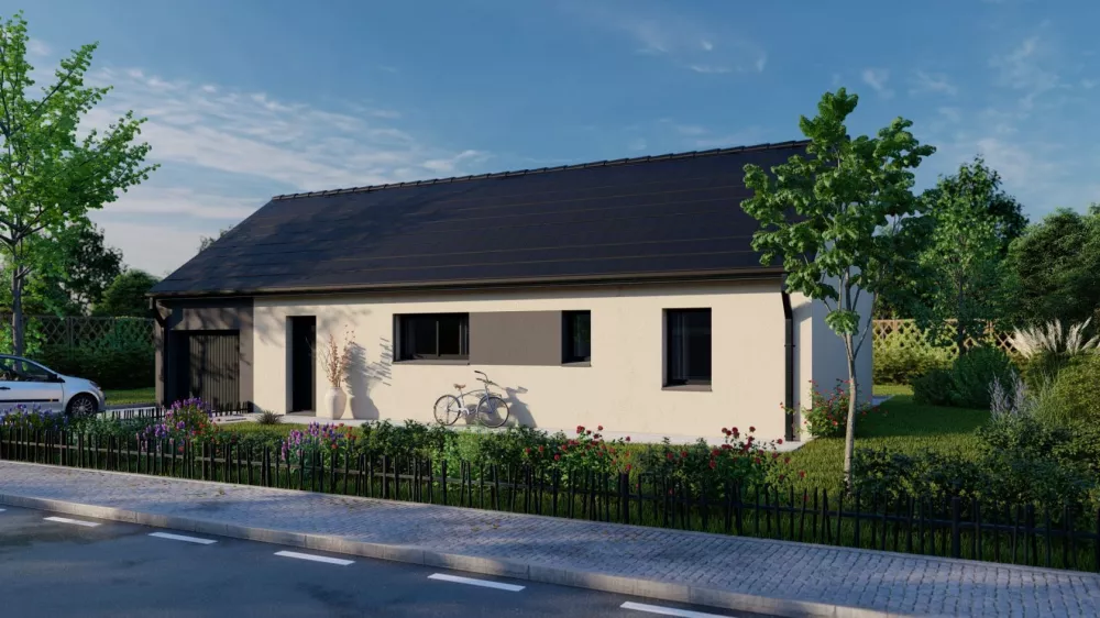 Image du modèle de maison Maison_REALIA_3CH+AG_NG_RUE
