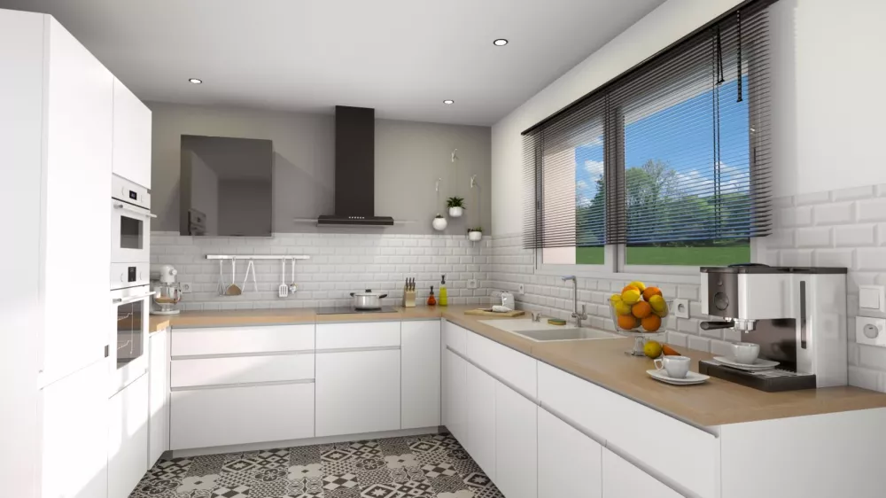 Image du modèle de maison REALIA_4CH AG VUE INTR CUISINE