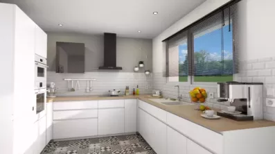 Image du modèle de maison REALIA_4CH AG VUE INTR CUISINE