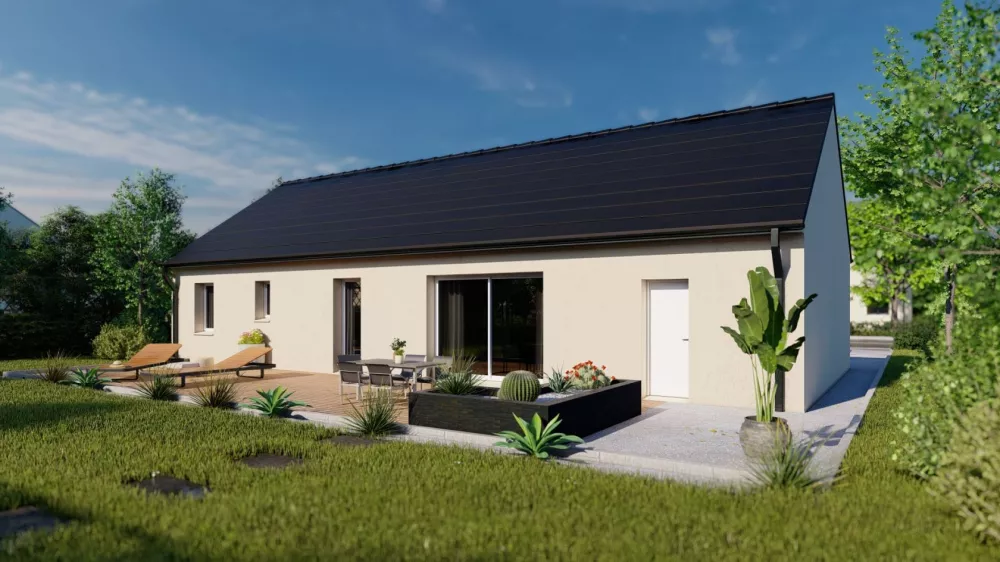Image du modèle de maison REALIA_4CH_AG_NG_Jardin