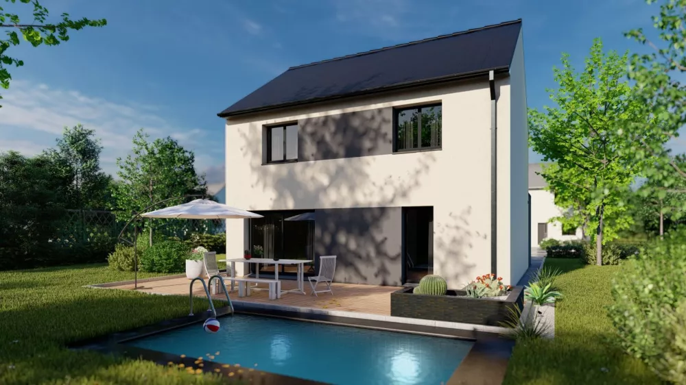 Image du modèle de maison Maison_ROSALIA-4CH+-AG_JARDIN BI-TON