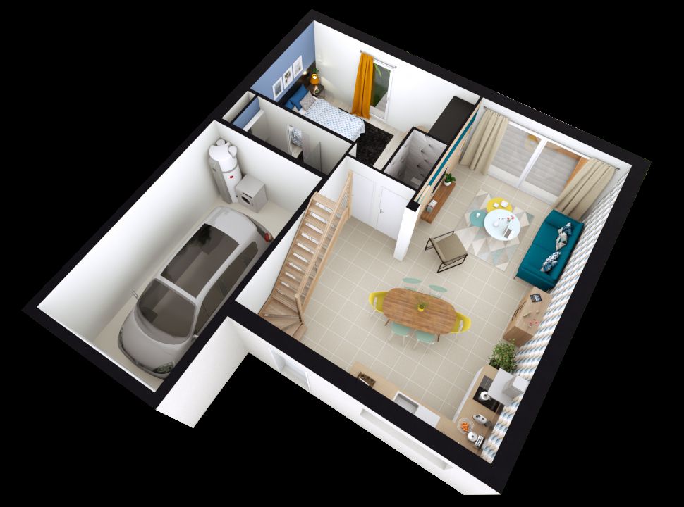 Image du modèle de maison ROSALIA_4CH+ AG AXO