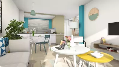 Image du modèle de maison ROSALIA_4CH+ AG VUE INTR SEJOUR