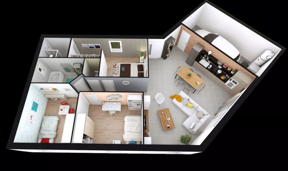 Image du modèle de maison VITALIA_3CH+_AG AXO