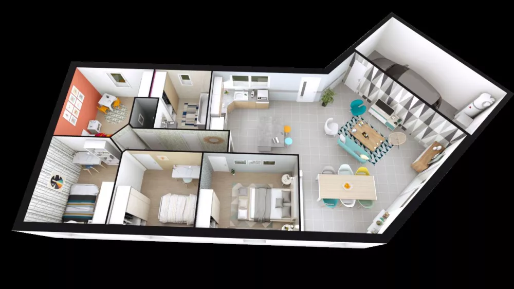 Image du modèle de maison VITALIA-4CH-AG AXO