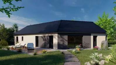Image du modèle de maison Maison_VITALIA_4CH+AG_JARDIN BI-TON