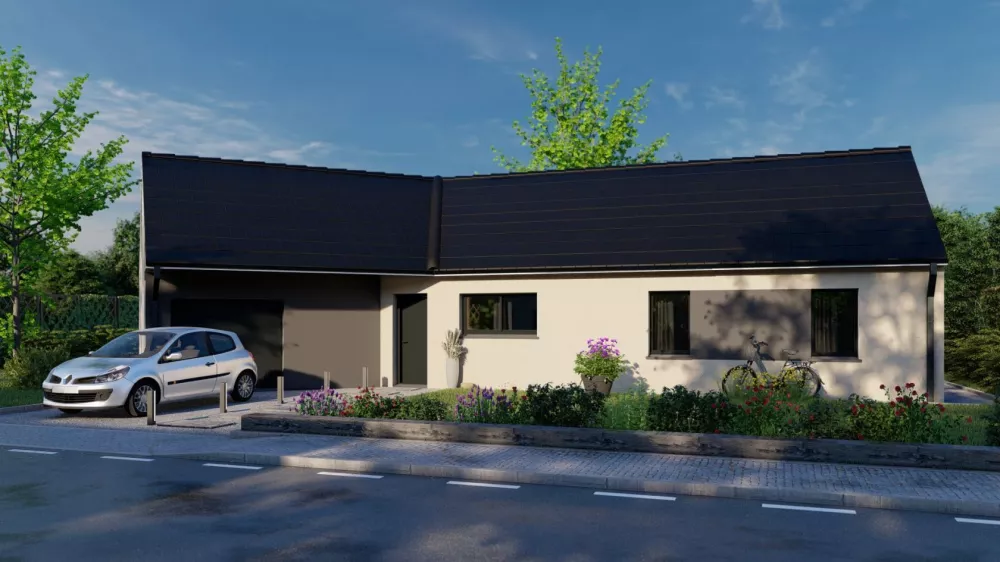 Image du modèle de maison Maison_VITALIA_4CH+AG_RUE BI-TON