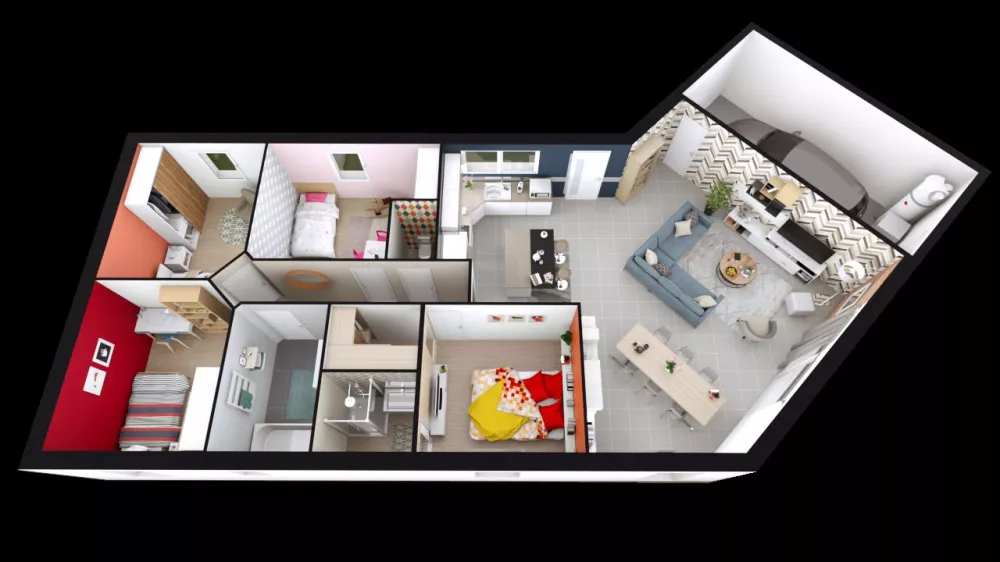 Image du modèle de maison VITALIA 4CH+AG AXO