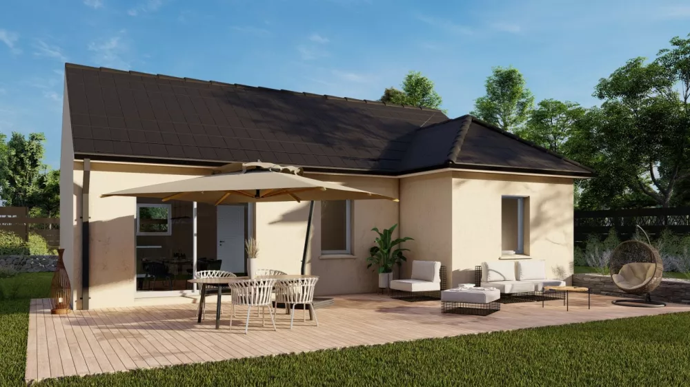 Image du modèle de maison maison_LILIA 2CH SG JARDIN BLANC