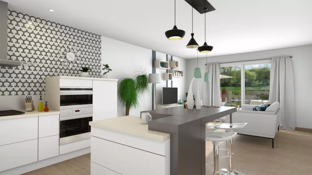 Image du modèle de maison REALIA_2CH SG VUE INTR SEJOUR