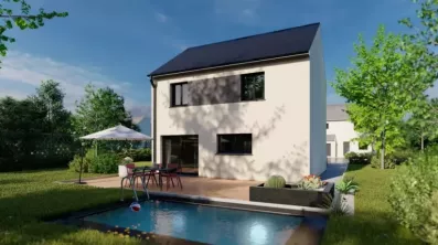 Image du modèle de maison Maison_ROSALIA_MV_R+1_3CH SG_JARDIN BI-TON