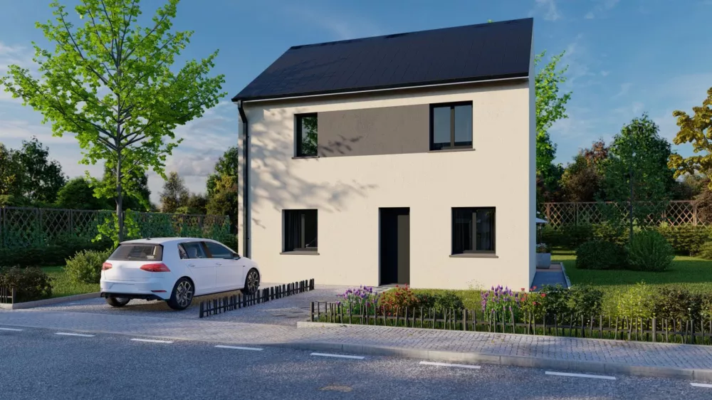 Image du modèle de maison Maison_ROSALIA_MV_R+1_3CH SG_RUE BI-TON