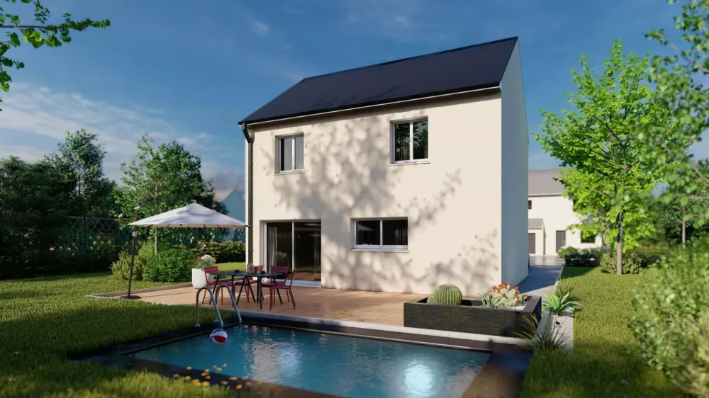 Image du modèle de maison Maison_ROSALIA_MV_R+1_3CH SG_JARDIN