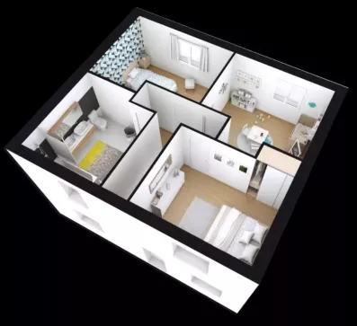 Image du modèle de maison ROSALIA_3CH_SG AXO R+1