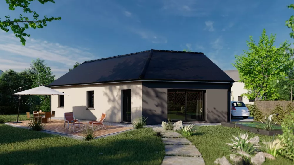 Image du modèle de maison Maison_VITALIA-3CH-SG_NG_JARDIN BI-TON