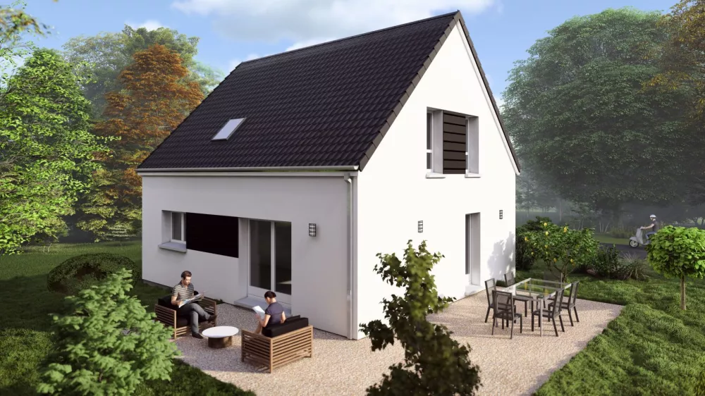 Image du modèle de maison Live 1B (arrière)