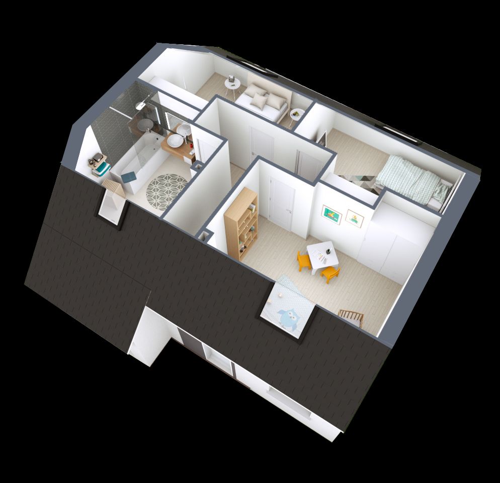 Image du modèle de maison CORALIA_3CH AG AXO R+1