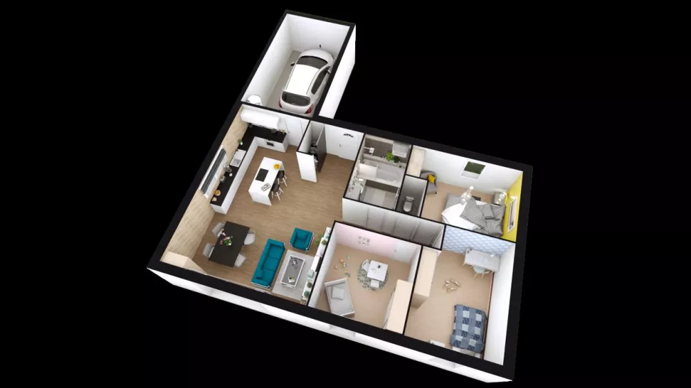 Image du modèle de maison LILIA-3CH-AG AXO