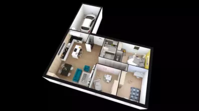 Image du modèle de maison LILIA-3CH-AG AXO
