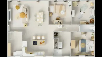 Image du modèle de maison 1vuededessus