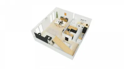 Image du modèle de maison axo_rdc