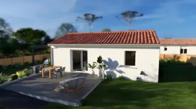 Image du modèle de maison VUE EXT post traitement AI