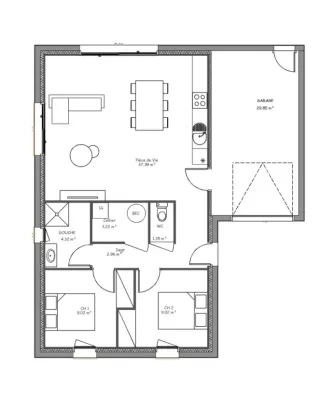 Image du modèle de maison Vue en plan Hélicé