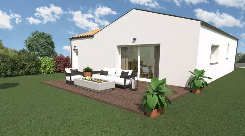 Image du modèle de maison Hélicée PMR arrière