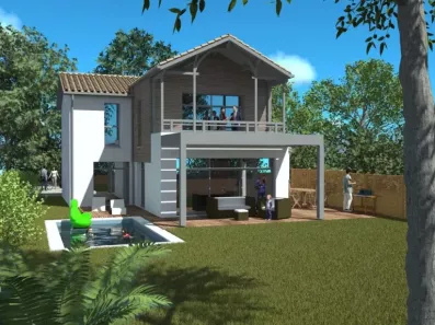 Image du modèle de maison République arrière