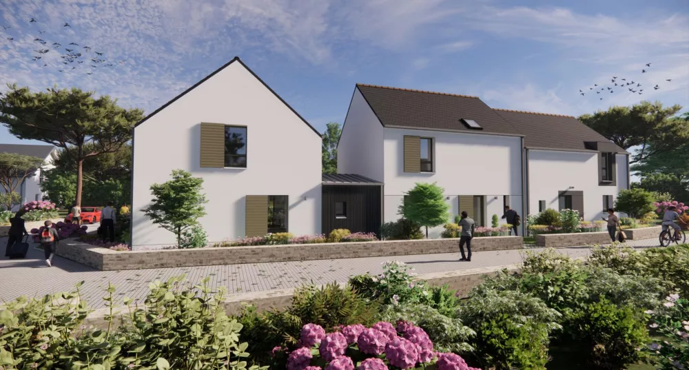 Image du modèle de maison Vue ensemble LOT1 avant