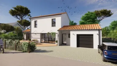 Image du modèle de maison Tuiles semi-étage sud devant