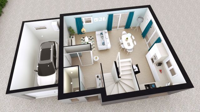 Image du modèle de maison RDC DIAMANT 2D