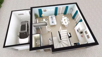 Image du modèle de maison RDC DIAMANT 2D