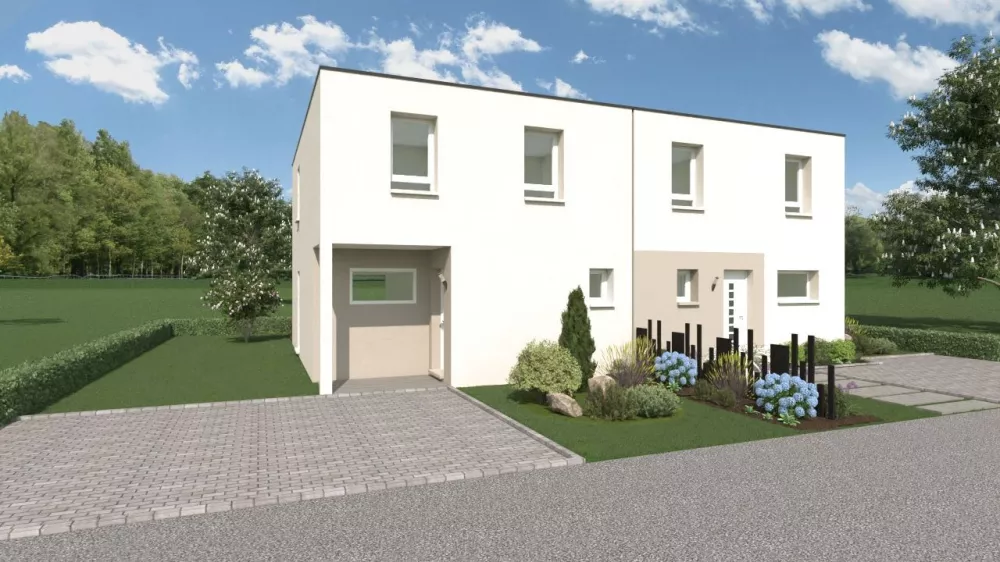 Image du modèle de maison VISUEL EXT ENTREE 2 ACCOLEES PFASTATT