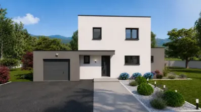 Image du modèle de maison visuel exterieur facade PLUME