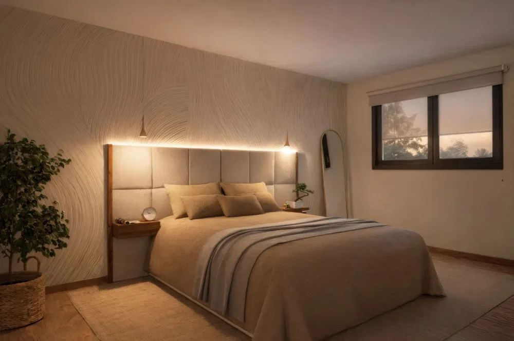 Image du modèle de maison Chambre PHENIX vue nuit